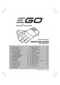 Notice EGO GV001 Gants de protection