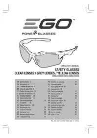 Notice EGO GS001 Ochranné brýle