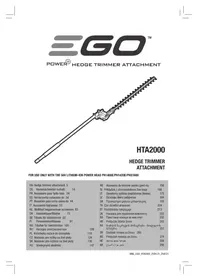 Notice EGO HTA2000 Multigereedschap