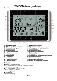 Notice TECHNOLINE WS 6767 Stazione Meteo