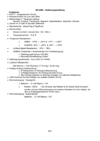 Notice TECHNOLINE WS 9060 Station Météo