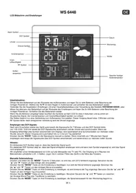 Notice TECHNOLINE WS 6448 Station Météo