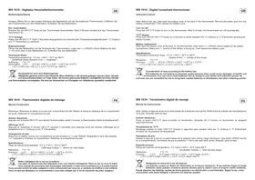 Notice TECHNOLINE WS 1010 Thermomètre