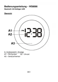 Notice TECHNOLINE WS 8086 Horloge