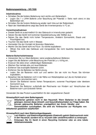 Notice TECHNOLINE WS 7026 Thermomètre