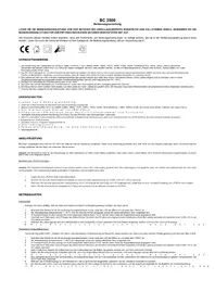 Notice TECHNOLINE BC 3500 Chargeur de piles