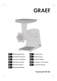 Notice GRAEF FW 500 Maszynka do mięsa