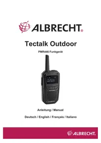 Notice ALBRECHT TECTALK OUTDOOR Talkie-walkie