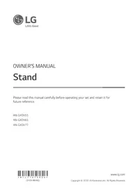 Notice LG ANGXDV55 电视支架