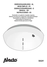 Notice ALECTO SA241 Détecteur de fumée