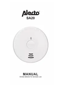 Notice ALECTO SA20 Détecteur de fumée