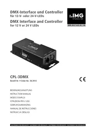 Notice Monacor CPL3DMX Controlador de iluminación