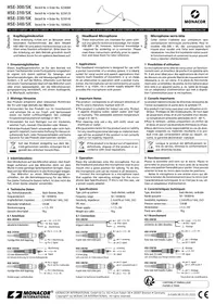 Notice Monacor HSE300SK Microphone