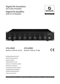 Notice Monacor STA450D Recepteur