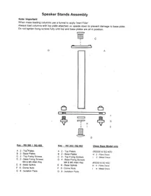Notice KEF GFS124 Support haut-parleur