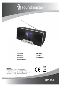Notice Soundmaster IR3500 Rádio