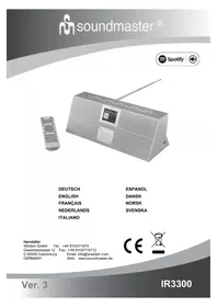 Notice Soundmaster IR3300 Radio