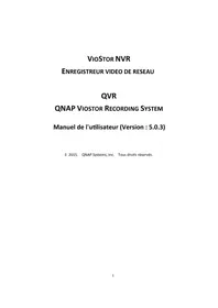 Notice QNAP VS4008URP PRO Magnétoscope