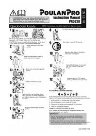 Notice POULAN PRO PR174N21RH3 Tondeuse à gazon