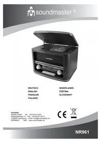 Notice Soundmaster NR961 Radio