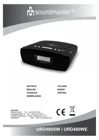 Notice Soundmaster URD480 Radio