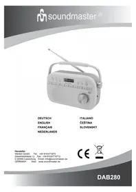 Notice Soundmaster DAB280 Radio