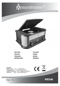 Notice Soundmaster NR546 Cric