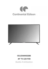 CONTINENTAL EDISON CELED40HD22B6 - Télévision