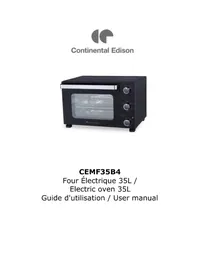 Notice CONTINENTAL EDISON CEMF35B4 Four électrique