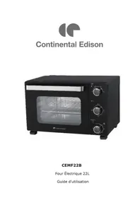 Notice CONTINENTAL EDISON CEMF22B Four électrique