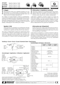 Notice Monacor AT62SK Atténuateur audio