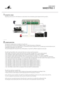 Notice Monacor MAESTRO1 Système de sonorisation
