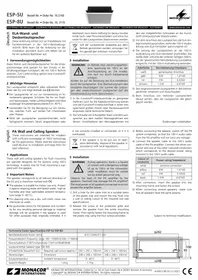 Notice Monacor ESP8U Haut-parleur