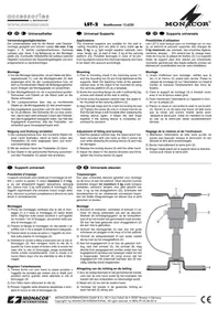 Notice Monacor LST2 Support mural