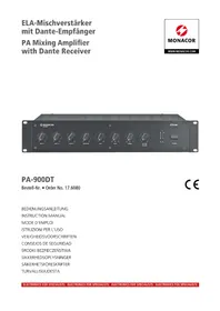 Notice Monacor PA900DT Table de mixage
