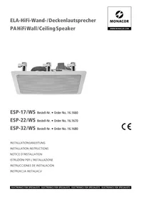Notice Monacor ESP32WS Haut-parleur