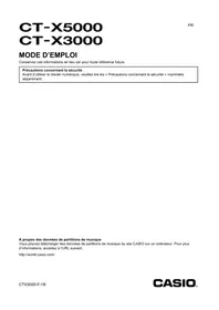 Notice CASIO CTX3000 Clavier MIDI