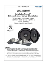 Notice ALPINE SPC106S907 Autoradio