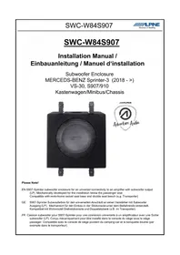 Notice ALPINE SWCW84S907 Autoradio