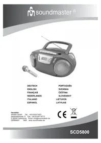 Notice Soundmaster SCD5800 Kassette