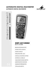 Notice Monacor DMT4010RMS Multimètre