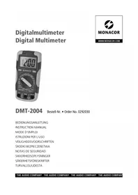 Notice Monacor DMT2004 Multimètre