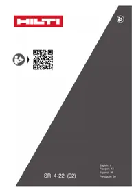 Notice HILTI SR 422 Saw