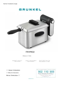 Notice Grunkel FRYPRO2 Friteuse