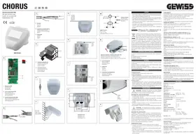 Notice Gewiss GW90884 Capteur de porte/fenêtre