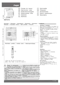 Notice HAGER SM101E Multimètre