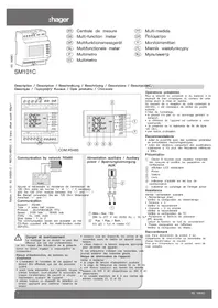 Notice HAGER SM101C Multimètre
