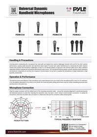 Notice Pyle PDMIC58 Microphone