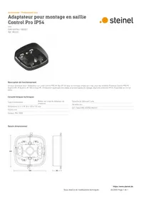 Notice STEINEL CONTROL PRO IP54 Accessoire électrique