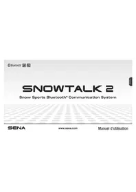 Notice Sena SNOWTALK 2 Casque audio Bluetooth